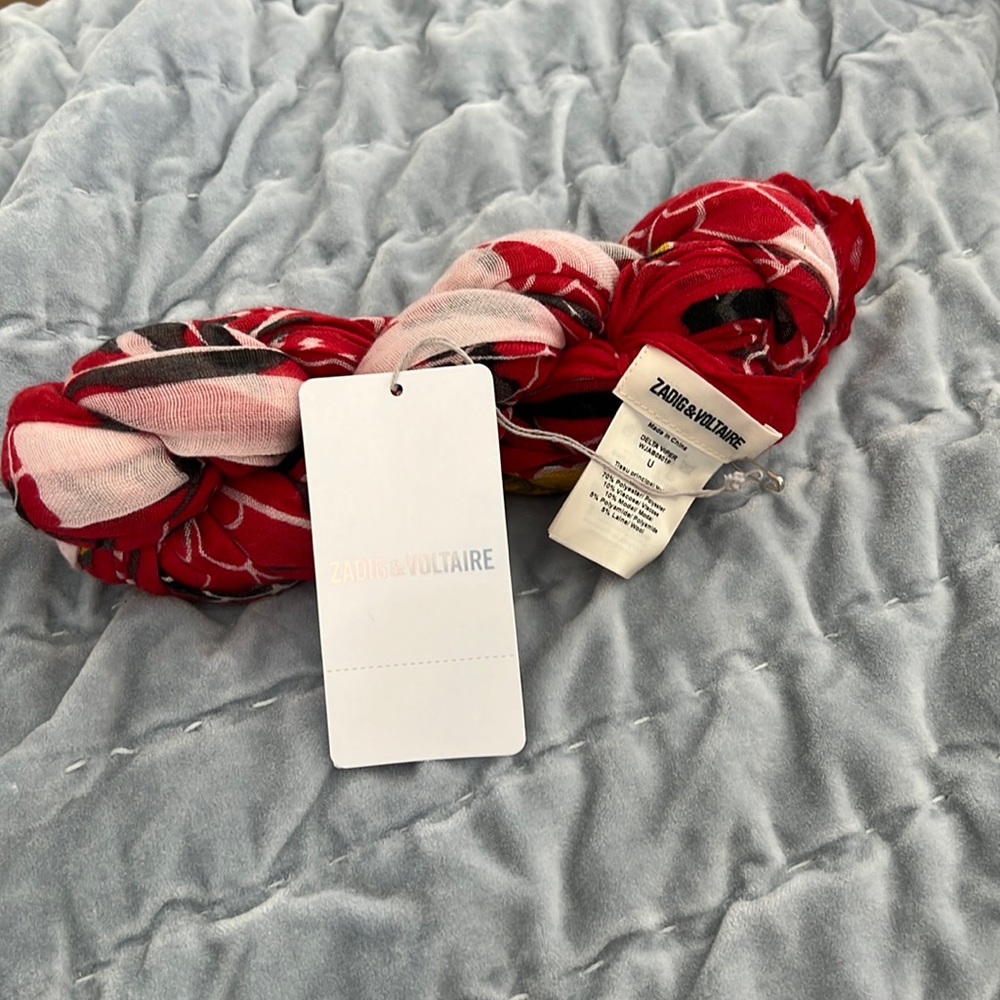 Zadig & Voltaire Delta Vioer Scarf NEW